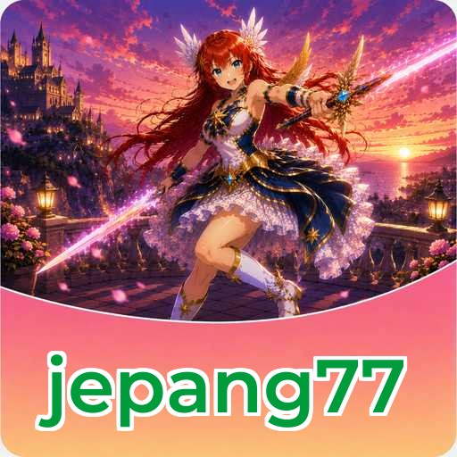 Identitas visual jepang77 v4.7.5 pada perangkat uji Android